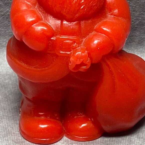 Vintage Hallmark Red Santa Claus Shaped Drip Candle 5.75" Tall Christmas Decor - Picture 5 of 9